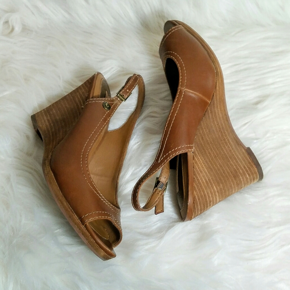 Calvin Klein Jeans Olan Wedge Sandals Size…